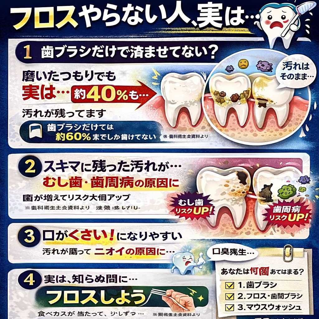 「歯磨きしてるから大丈夫」