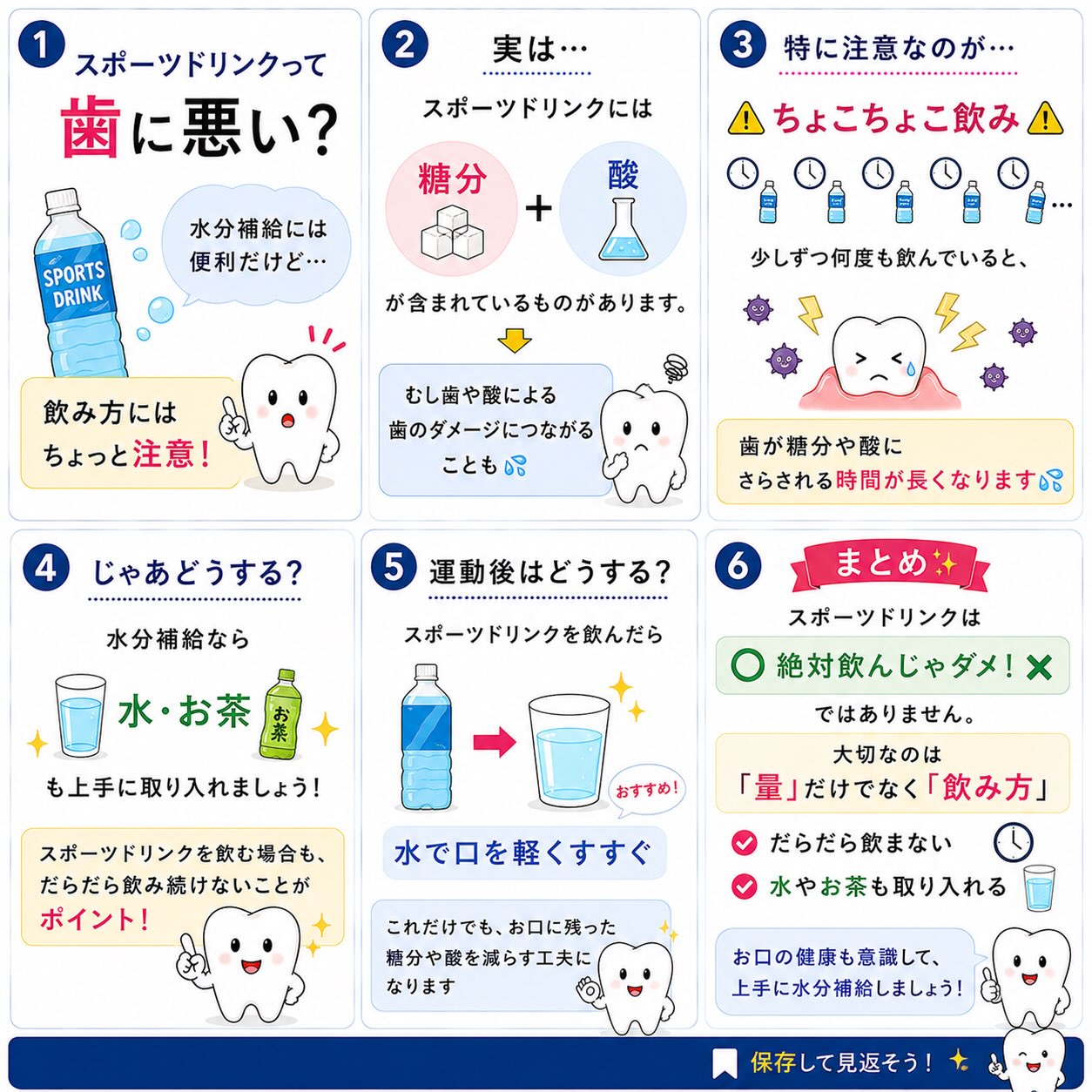 「スポーツドリンクって、歯に悪いの？」