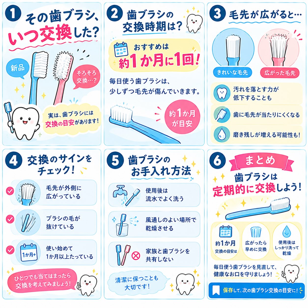 「その歯ブラシ、いつ交換しましたか？」