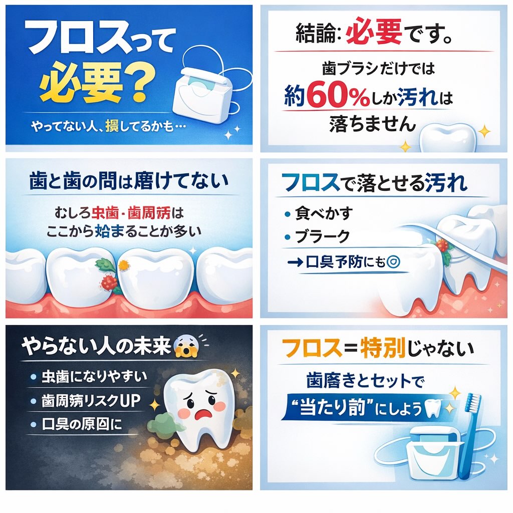 フロスって正直めんどくさいよね…