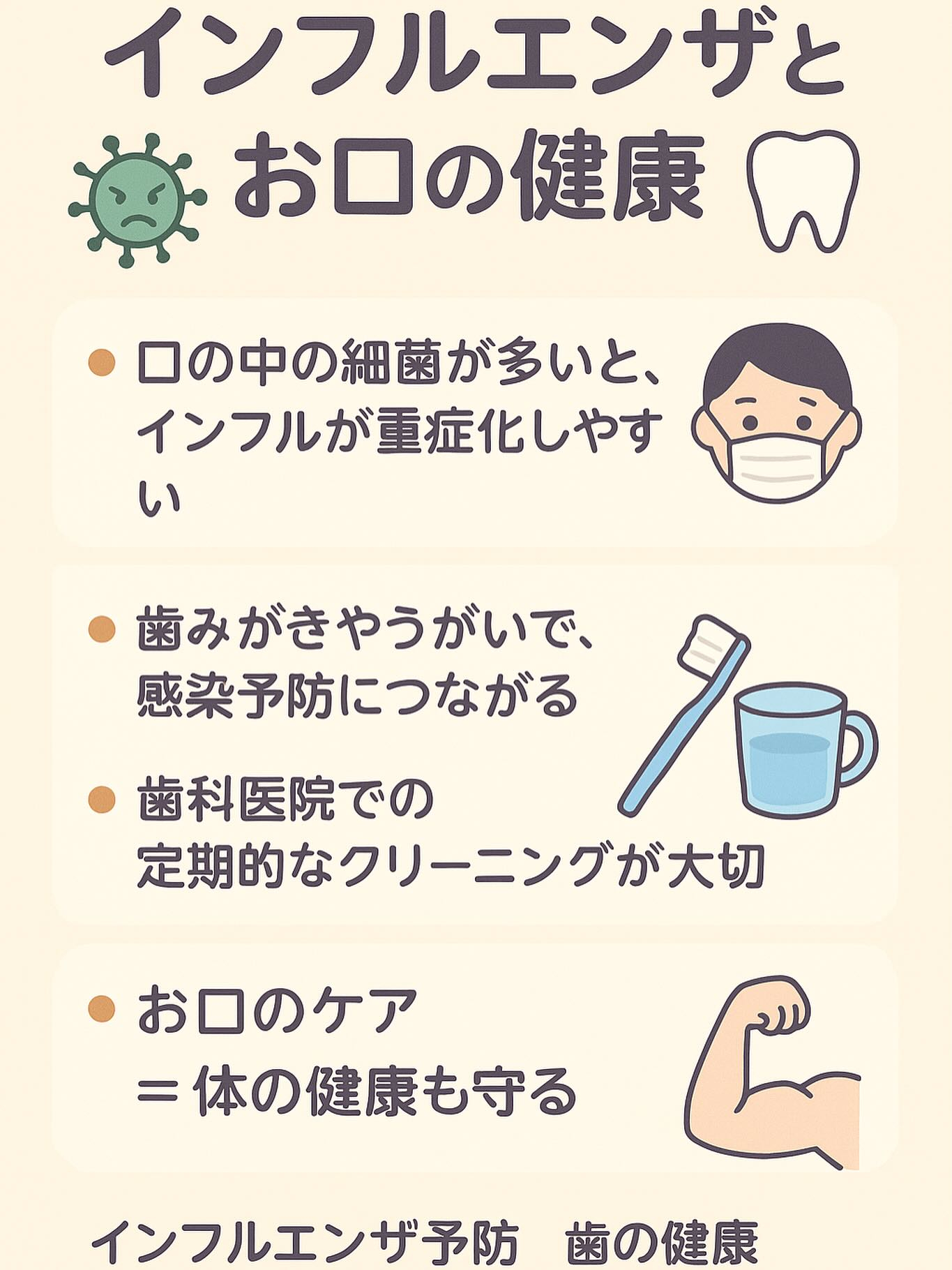 今、インフルエンザが流行中…