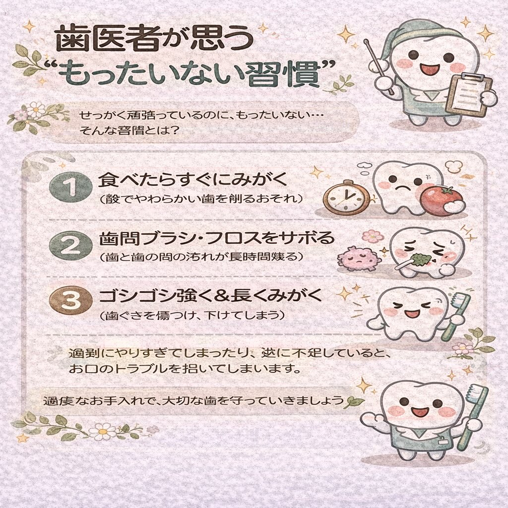 毎日しっかり歯みがきしているのに、