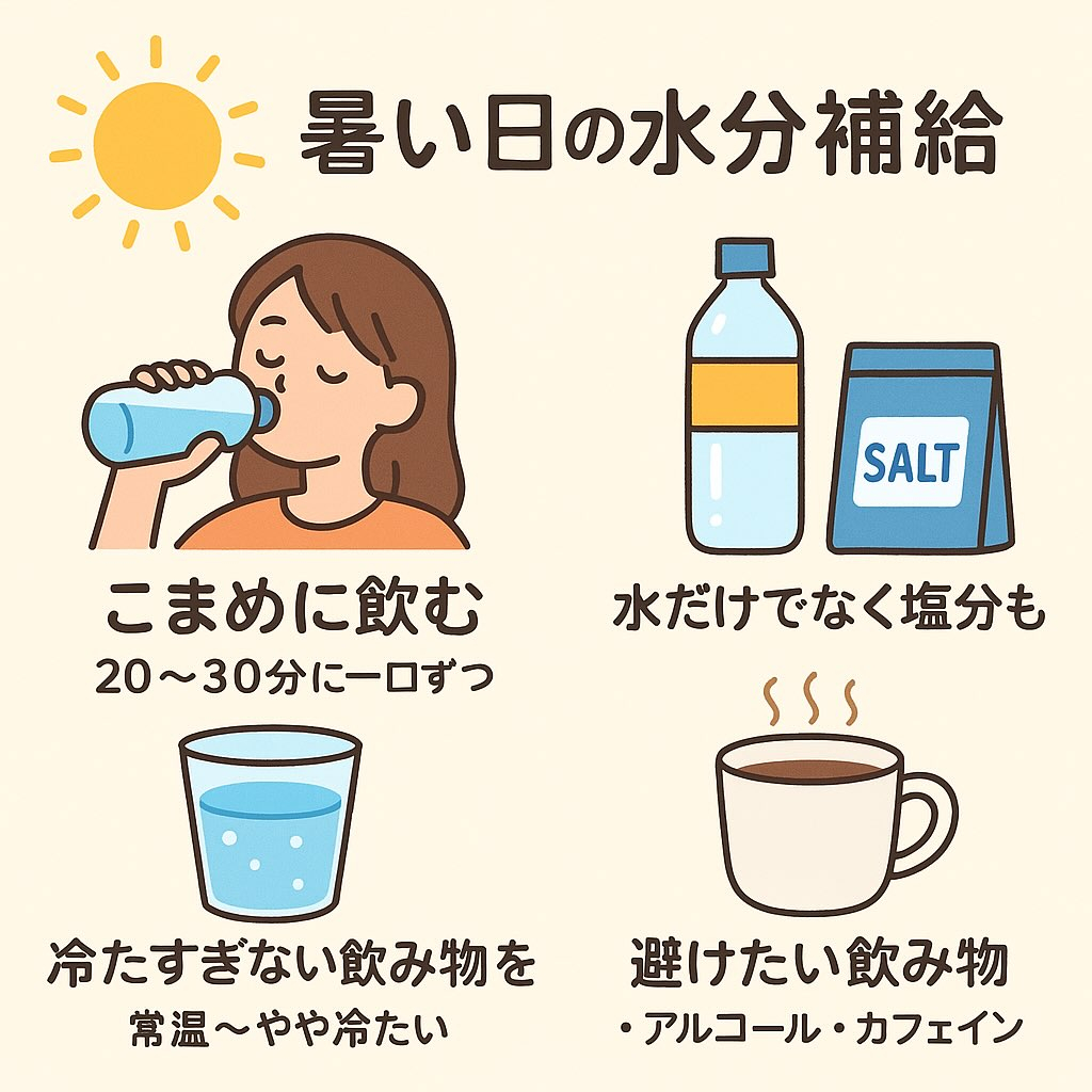 毎日暑いですね体調はいかがですか？