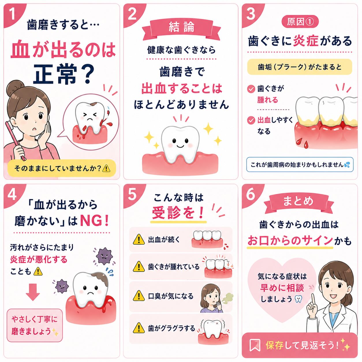「歯磨きすると血が出る…」