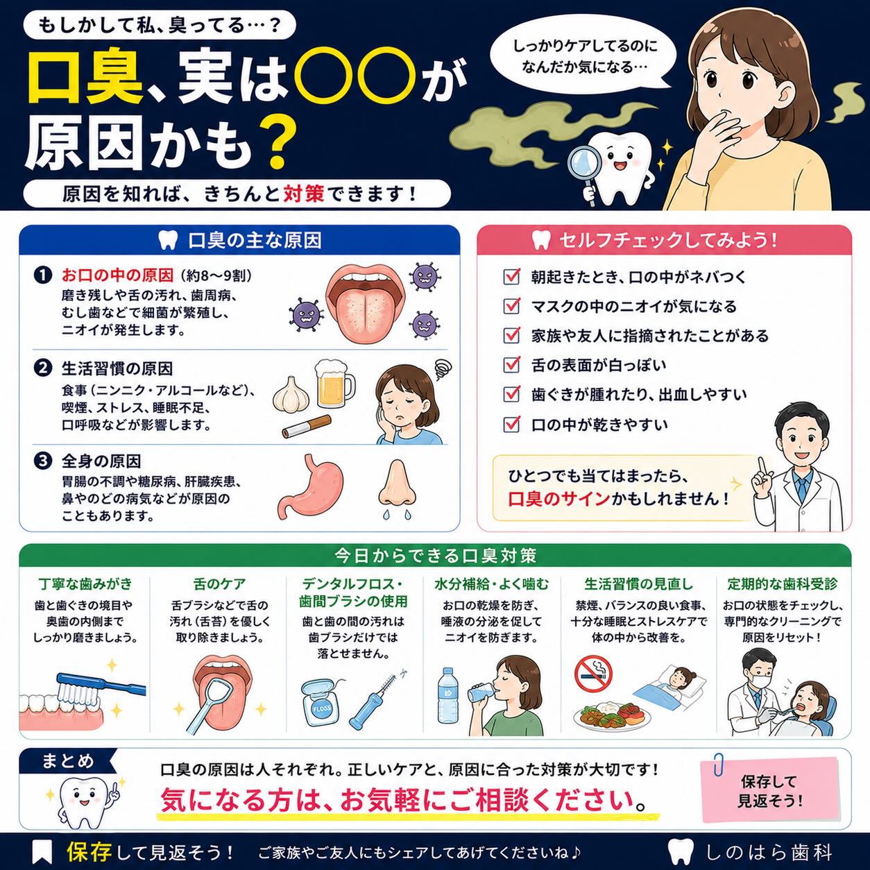 「もしかして私、口臭ある…？」